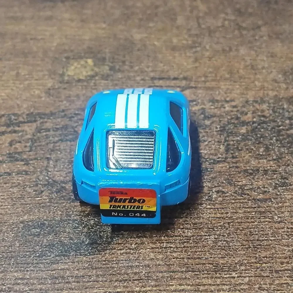 Miniature Tonka Turbo Tricksters Blue Pull Back Car